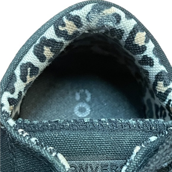 Converse SZ 6 big girls / women’s black with cheetah see photos - Picture 8 of 9